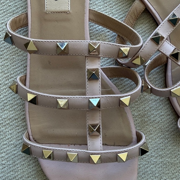 Valentino Pink Rockstud Sandals - Picture 5 of 9